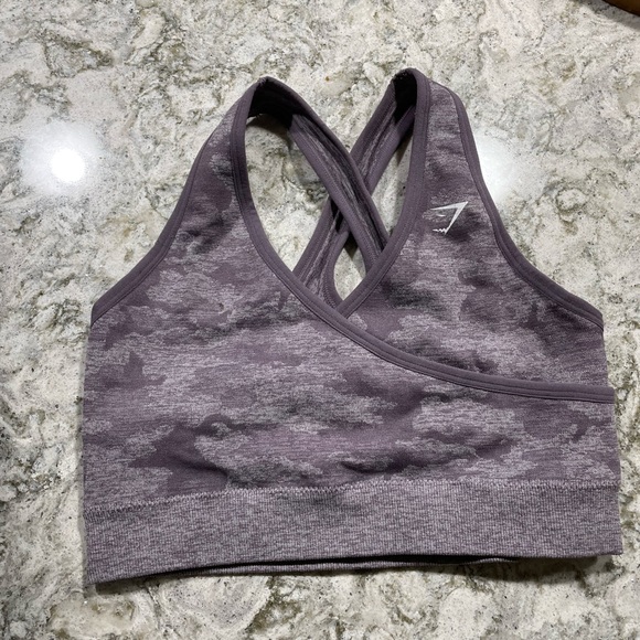 Gymshark Camo Seamless Sports Bra - M - Picture 1 of 1